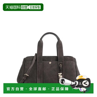 自营 michael kors  MK Romee 品牌徽标绒面革斜跨手提包