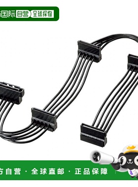 【日本直邮】SANWA SUPPLY串行ATA电源分支电缆4个分店40厘米