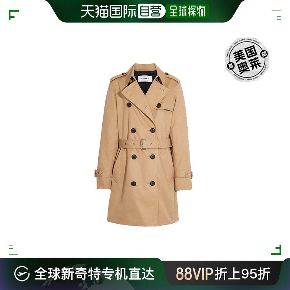 coach/蔻驰 女士新款风衣秋季新款外套 cg043 【美国奥莱】直发