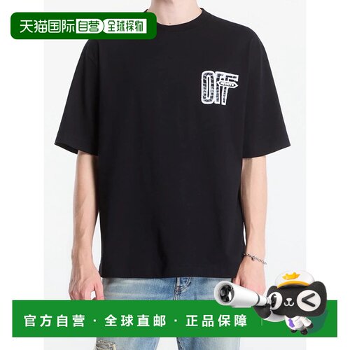 香港直邮OFF-WHITE 男士T恤 44MAA120F26J00Y001BLACK AW2026