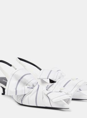 潮奢 Balenciaga 巴黎世家 女士 Knife 40 皮质露跟浅口鞋 000895