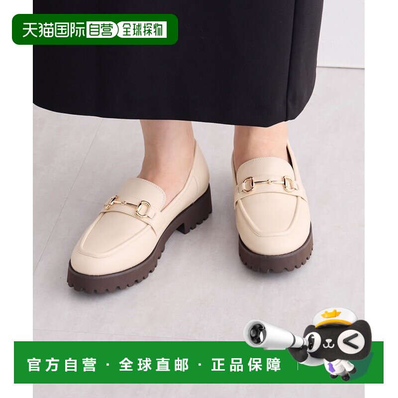 1h可退 日本直邮HIMIKO 女装 本革厚底轻便舒适圆头中跟休闲乐福