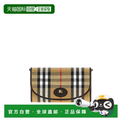 香港直邮BURBERRY 女士单肩包 8112274 CO 浅棕色 Highlands Wall