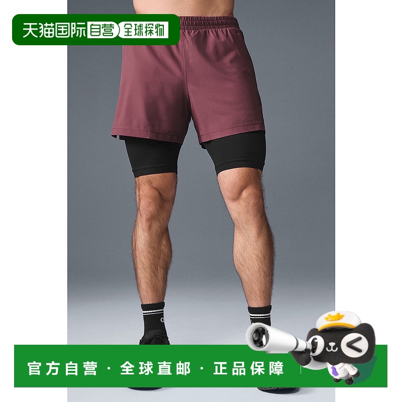 1h可退 美国直邮AloYoga瑜伽5'Revival运动男士短裤M6114R跑步