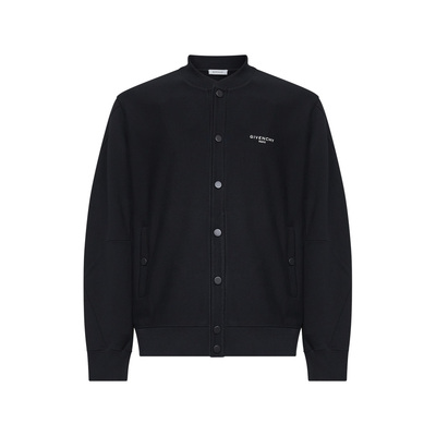 香港直邮GIVENCHY 男士外套 BMK00V3YS1001 CO 黑色 Sweatshirt w