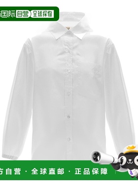 香港直邮HERNO 女士衬衫 CM000003D131761000 SS2025 白色 徽标刺