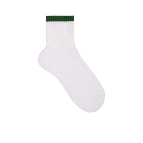 Gucci 儿童豹子图案弹力棉短袜 4959384K667