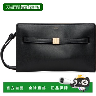 1h可退 香港直邮潮奢 toteme 女士 黑色 Belted Leather 斜挎包 2