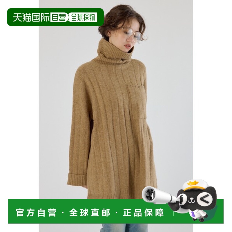 1h可退 日本直邮RODEO CROWNS WIDE BOWL 女装宽松长袖针织连衣裙