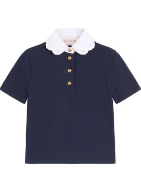 VALENTINO 女士T恤 6B3MH00Z95U598 SS2025 蓝色