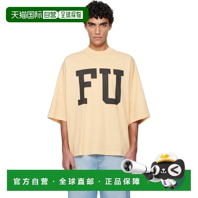 1h可退 香港直邮essentials fear of god 男士 黄色 Relaxed FU T