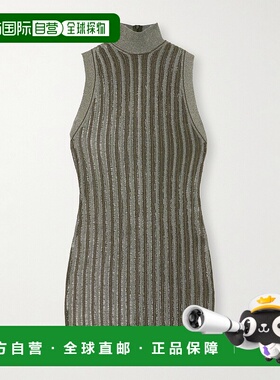 1h可退 香港直邮Tom Ford 汤姆 福特 女士 编织金属迷你裙 ACK527