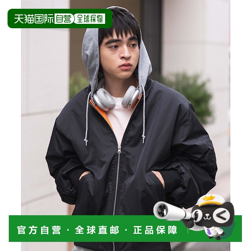 1h可退 日本直邮WEGO 男女同款 可拆卸连帽 MA-1夹克  WE25WN11M0
