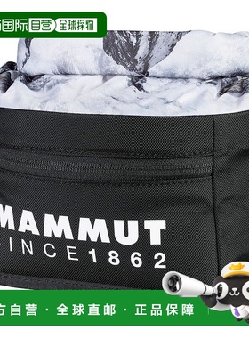 【日本直邮】猛犸象 攀岩滑石粉收纳包 带防尘卷盖黑色2050-00280