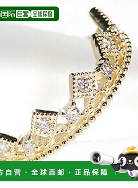 日本直邮(ber-ed-0217) 戒指钻石戒指0.2克拉皇冠图案K18YG/PG/WG