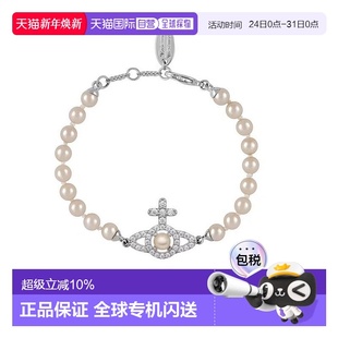 02P37 十字水晶图案手镯手链6103007R 香港直邮VIVIENNE WESTWOOD