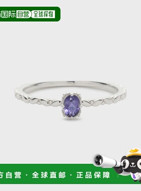 1h可退 日本直邮NOJESS 女士 银镶艾欧莱特石戒指 设计感叠戴戒指