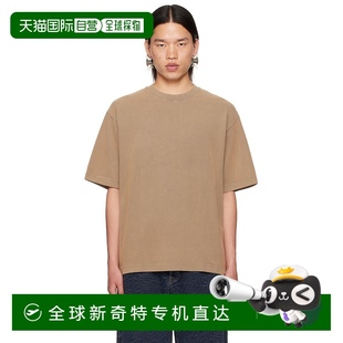 艾克妮 香港直邮Acne 恤 1h可退 男士 Studios 棕色成衣染色