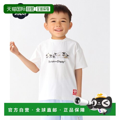 日本直邮SHIPS Colors 儿童80-130cm 俏皮 Shaun the Sheep 漫画T