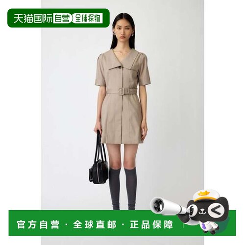 MOUSSY 大翻领迷你连衣裙