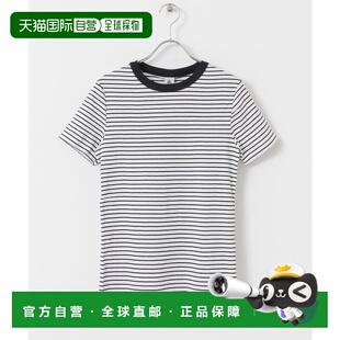 T恤 1h可退 女士圆领短袖 BATEAU DWA5A0B条纹 日本直邮PETIT