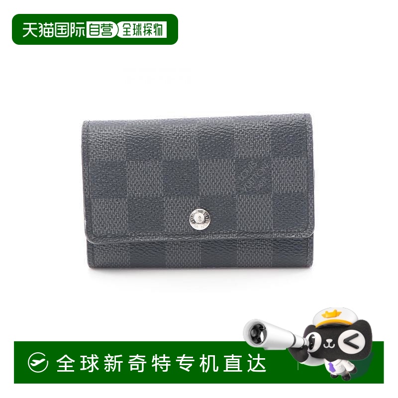 1h可退 日本直邮中古LV路易威登男B级9新Multicle 6钥匙包涂层/防