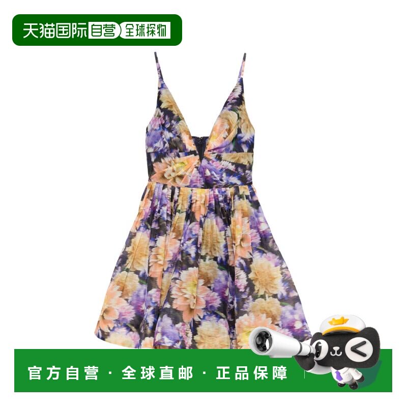 1h可退 ZIMMERMANN 女士 LUNA 迷你连衣裙 4398DS261吊带