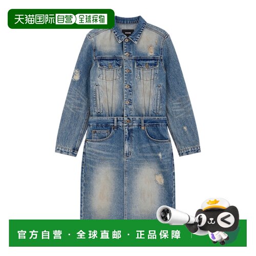 香港直邮WE11DONE 女士连衣裙 WDDO324304WBL AW2【付后1h可退】