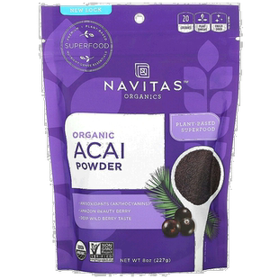 香港直邮Navitas Organics,有机抹巴西莓粉，8 盎司（227 克）