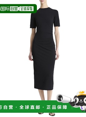 自营Vince Side Drape Dress - Blue 连衣裙美国直发奥莱