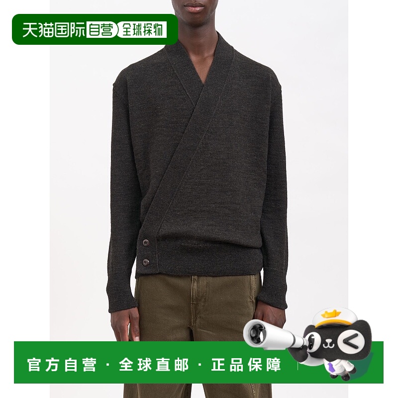 1h可退 香港直邮潮奢 Lemaire 男士 V領針織開襟衫 TO1476LK1028