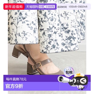 日本直邮Randa 金色部件后带绑带高跟鞋 RA041BW14838 金色凉鞋