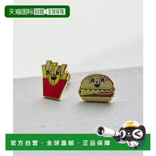 1h可退 日本直邮Yellow Owl Workshop 女士真鍮镀22K金耳钉 个性