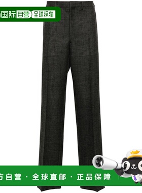 香港直邮PRADA 男士休闲裤 UPA66915OWF0308 AW2024 灰色直筒裤