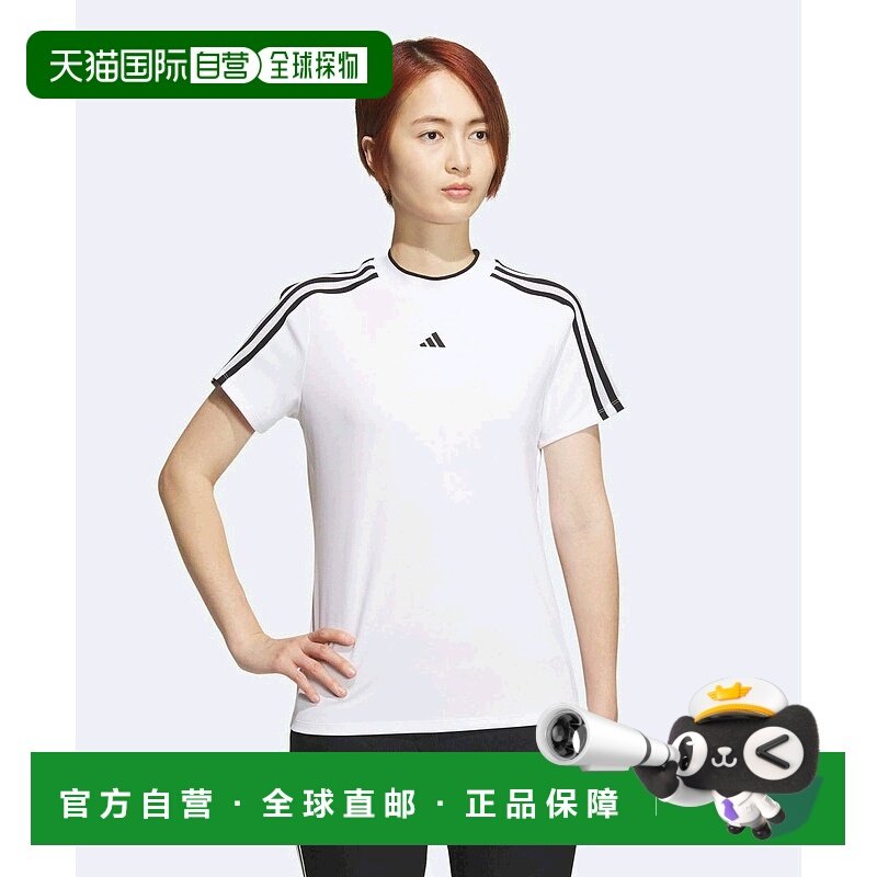 1h可退 日本直邮adidas Golf 女士三条纹网眼透气高尔夫球衫 IKK6,运动服/休闲服装,运动T恤,淘宝优惠券,粉丝福利购,淘宝优惠卷