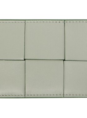 bottegaveneta葆蝶家女士绿色卡包时尚潮流经典百搭