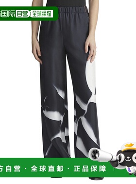 自营Lafayette 148 New York Riverside Silk Pant - black 美国