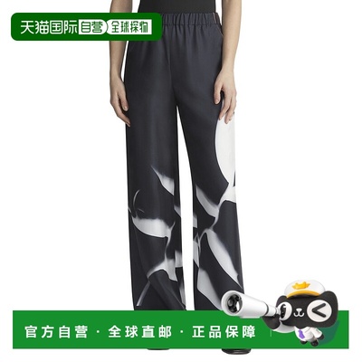 自营Lafayette 148 New York Riverside Silk Pant - black 美国