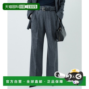 弹性抗皱便携 1h可退 直筒休闲裤 女士 598116羊毛 日本直邮Chaos