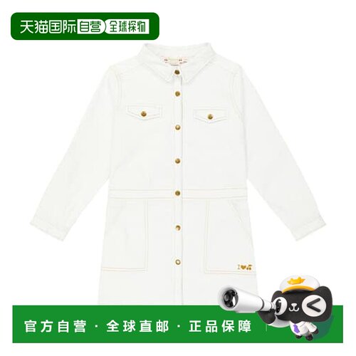 1h可退 香港直邮Bonpoint/Fairly女童牛仔连衣裙新款