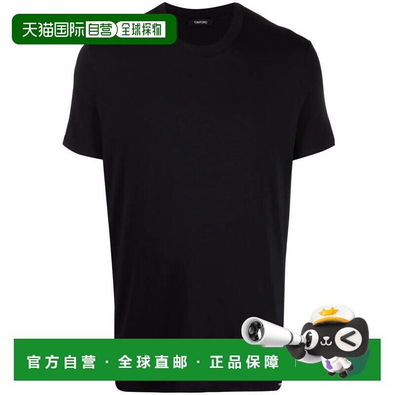 1h可退 香港直邮Tom Ford 汤姆 福特 男士 黑色棉质T恤 T4M081410,男装,T恤,淘宝优惠券,粉丝福利购,淘宝优惠卷