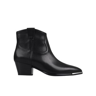 黑色 ASH AW2024 F24FAMEBIS01 粗跟短筒靴 女士高跟鞋