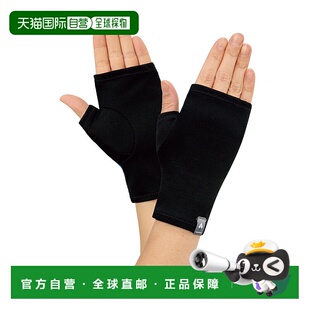 日潮跑腿Montbell美利奴羊毛半指户外骑行保暖手套 1118578