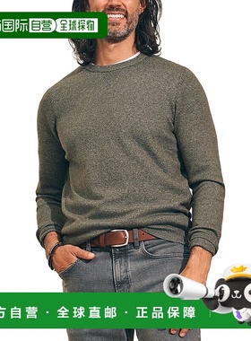 自营Faherty Mountain圆领毛衣-绿色针织衫 美国直发奥莱