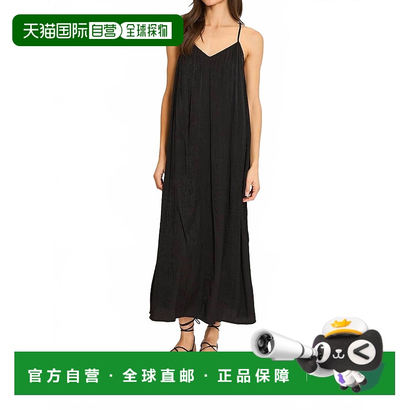 自营wishlistCrinkle Midi Dress In Sea Urchin Black - sea urc