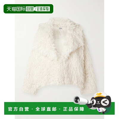 1h可退 香港直邮潮奢 Staud 女士 Soprano 宽松款长毛绒夹克 R26R