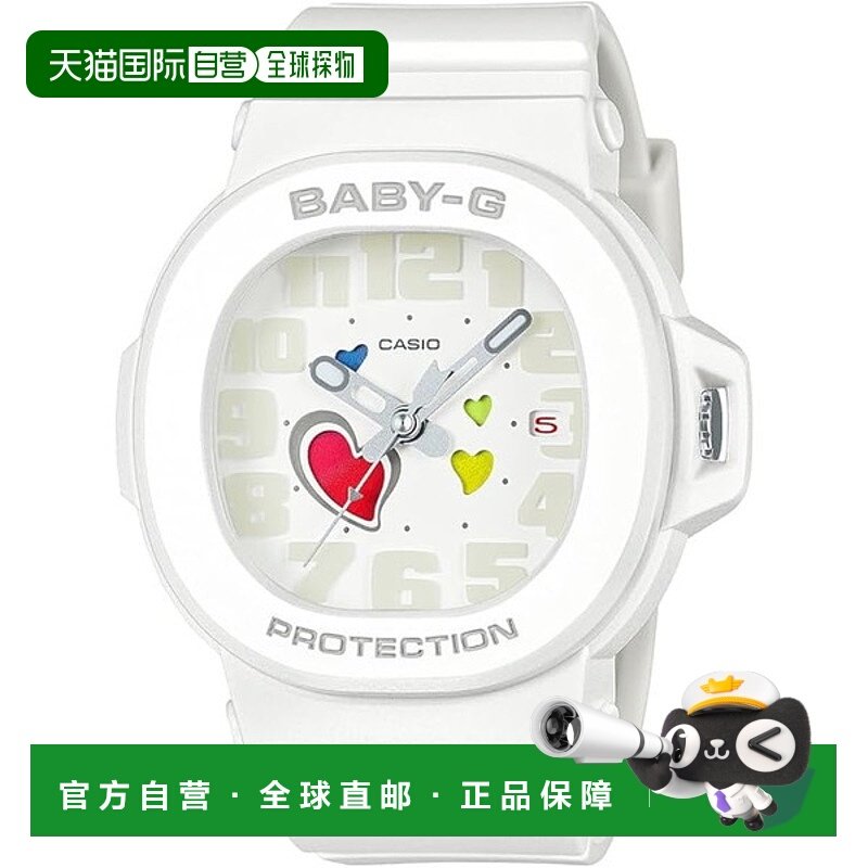 日本直邮CASIO卡西欧手表 BABY-G 女士 BGA-10-7AJF指针蝴蝶按扣