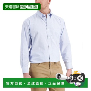 Room 男士 常规版 1h可退 衬衫 Club 型大学条纹正装 美国直邮