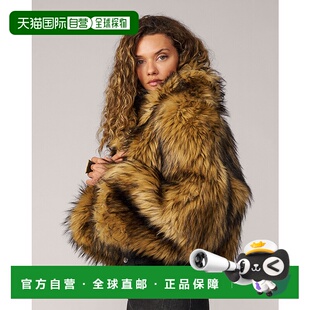 Faux Fox Fur Jacket tippe 自营adrienne brown landauCutaway