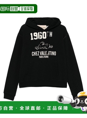 香港直邮VALENTINO 男士卫衣 VMF29MB1M9RA AW2025 黑色 长袖卫衣